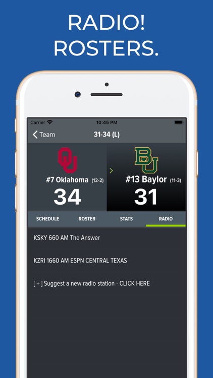 Baylor Football Schedules