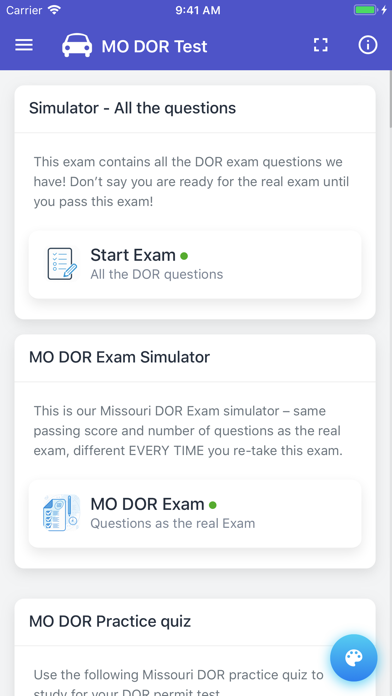Missouri DOR Practice Exam screenshot 3