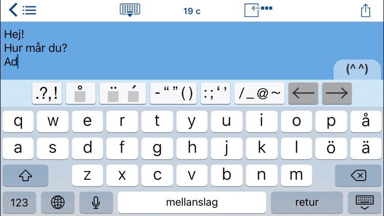 Easy Mailer Swedish Keyboard