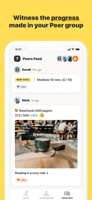 WithPeers - Goals Habit Share(圖4)-速報App