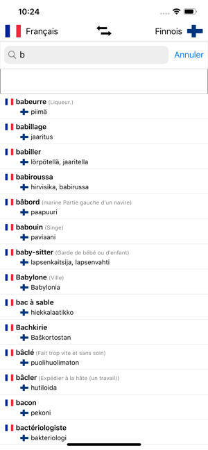 Dictionnaire Finnois-Français(圖5)-速報App