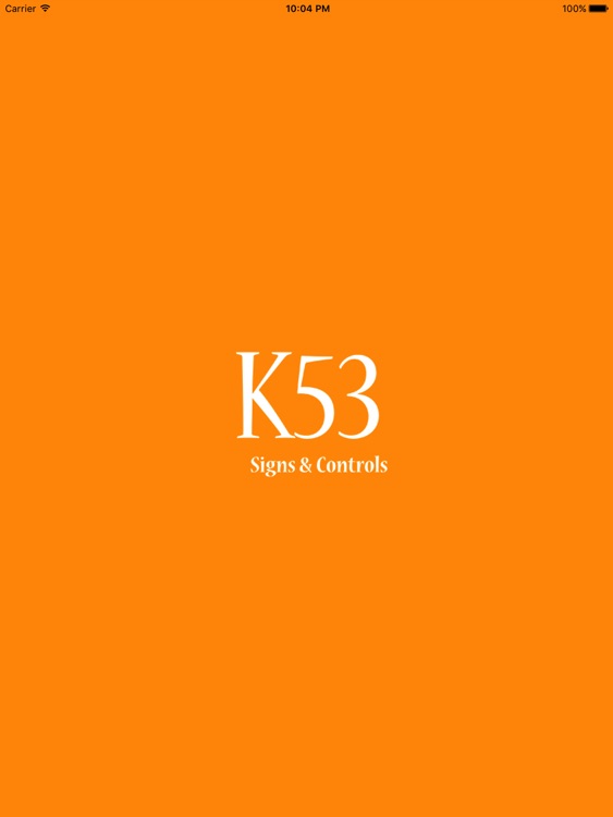 K53 Signs and Control