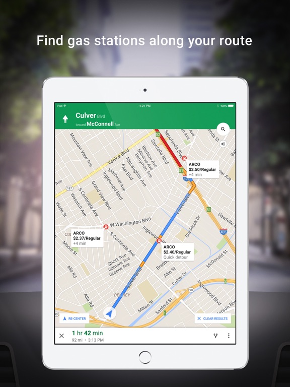 iPad Image of Google Maps - Transit & Food