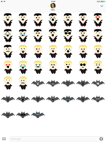 Vampires Emoji screenshot 3