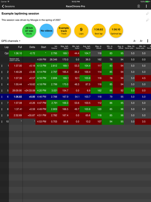 RaceChrono Pro screenshot 2