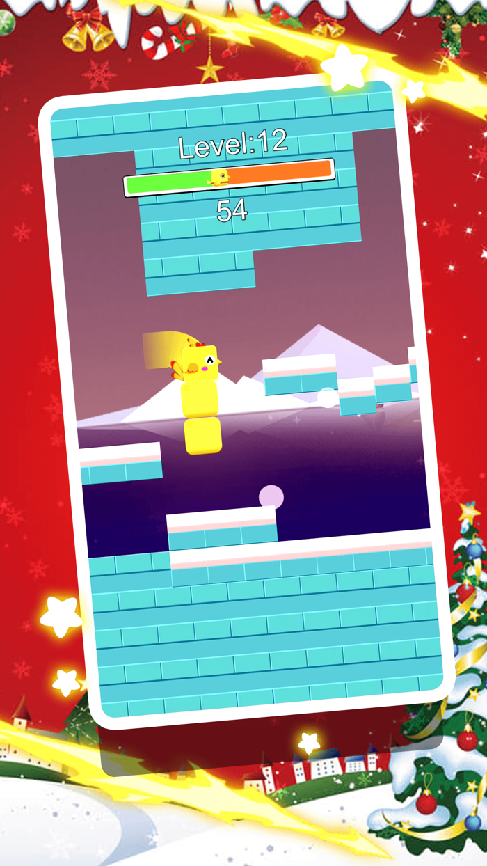 方块鸟-小鸡跳一跳