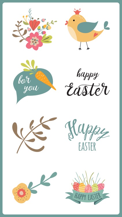 Spring & Happy EASTER Stickers