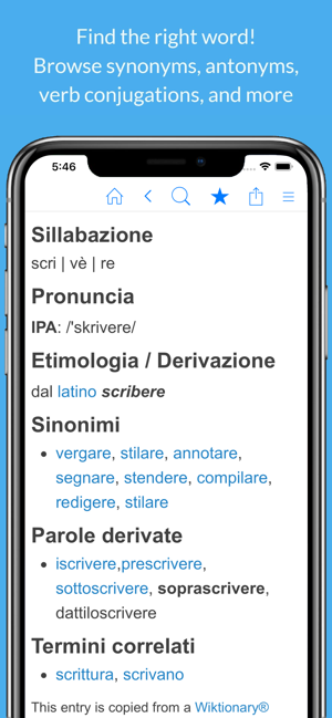 Italian Dictionary & Thesaurus(圖3)-速報App