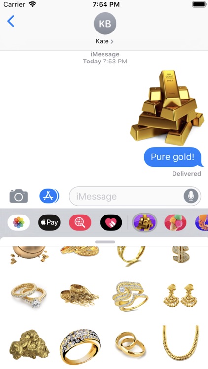 Gold-Emojis Stickers