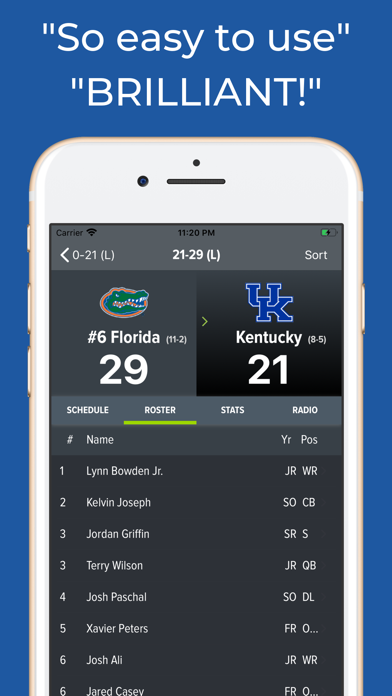 Kentucky Football Schedules screenshot 3