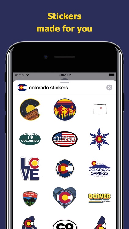 Сolorado emojis - USA stickers