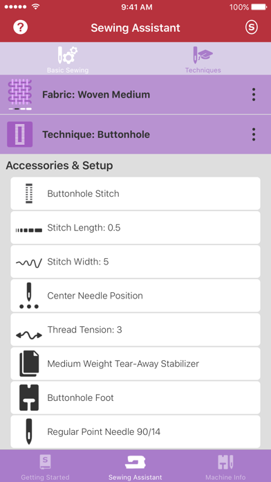 Singer Sewing Assistant screenshot 3
