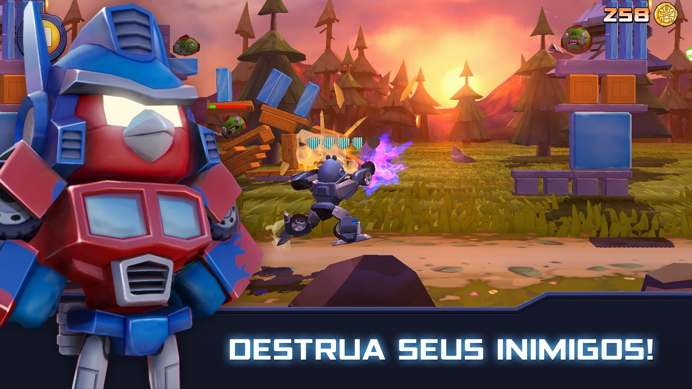 Screenshot do app Angry Birds Transformers