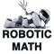 Simple and hard math examples for kids in Robotic theme