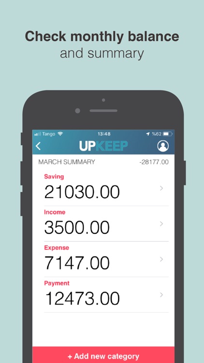 upKeep - Personal Finance screenshot-3