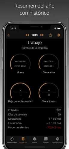 Ekran Görüntüsü 3 FlexLog - Registro de trabajo iphone