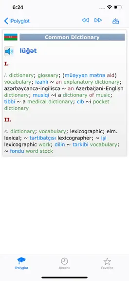 Game screenshot iPolyglot Azerbaijani English apk
