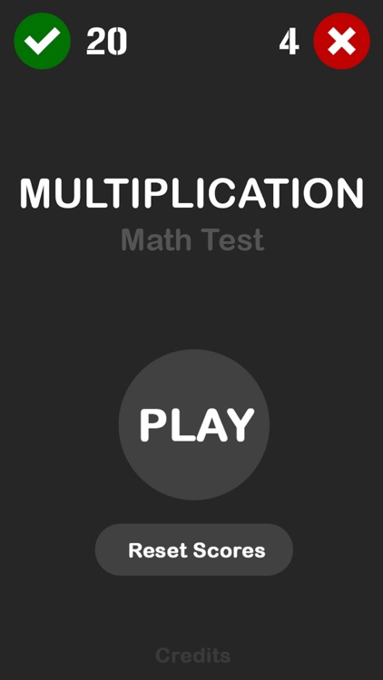 Multiplication Math Test