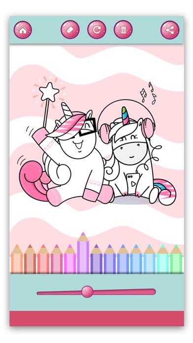 How to cancel & delete Unicorns – Pony Coloring Book from iphone & ipad 4