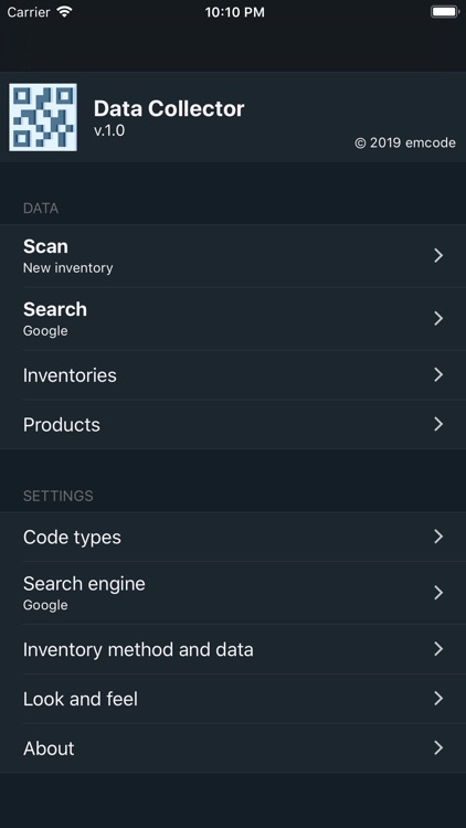 DataCollector code scanner screenshot-0