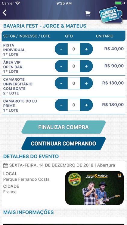 Quero 2 Ingressos