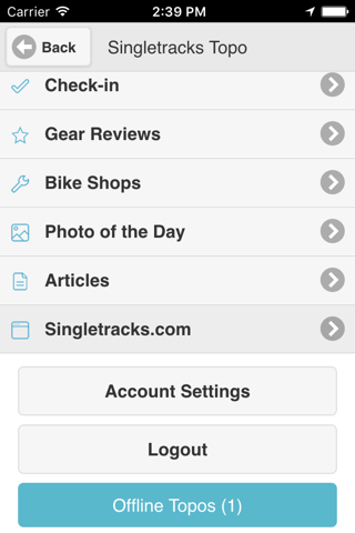 Singletracks Topo screenshot 4