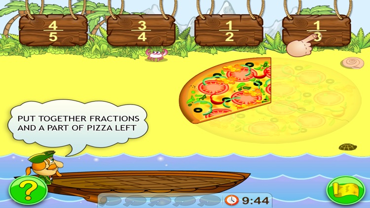 Fractions. Smart Pirates. Lite screenshot-3