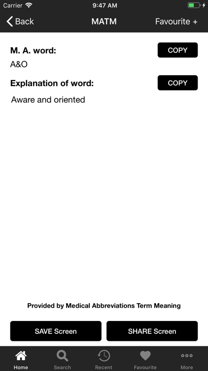 MedicalAbbreviations Meaning