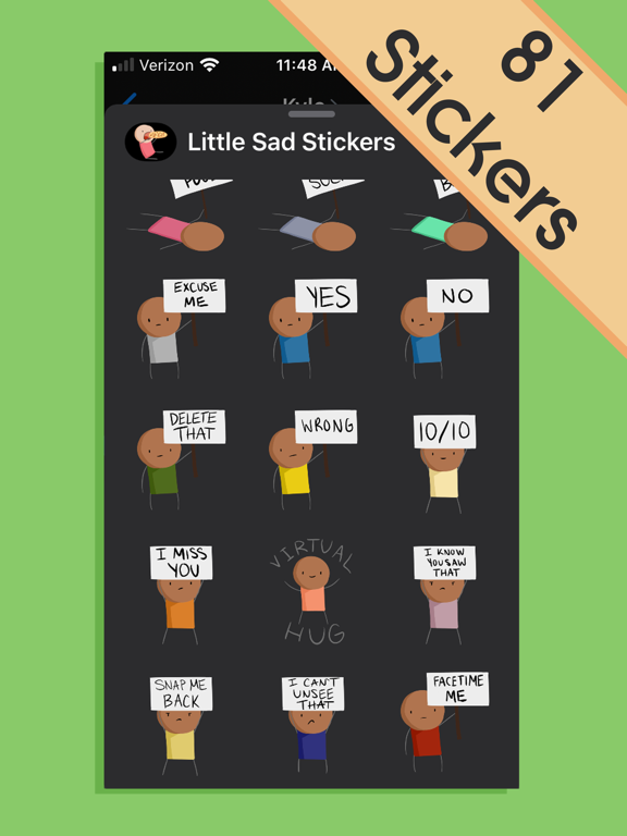 Screenshot #5 pour Little Sad Stickers
