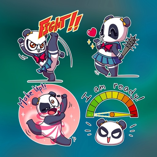 Crazy Panda Funny stickers