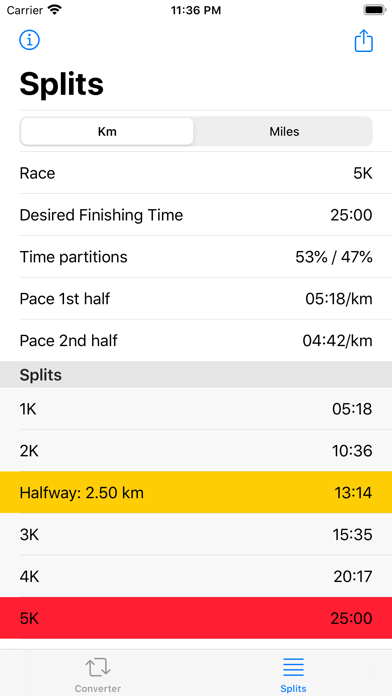 Runner's Calculator, Converter screenshot 4