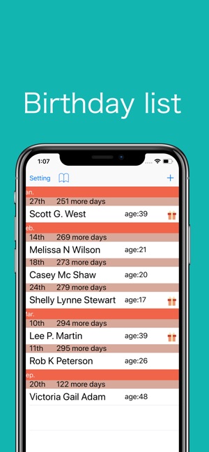 List of Birthday(圖1)-速報App