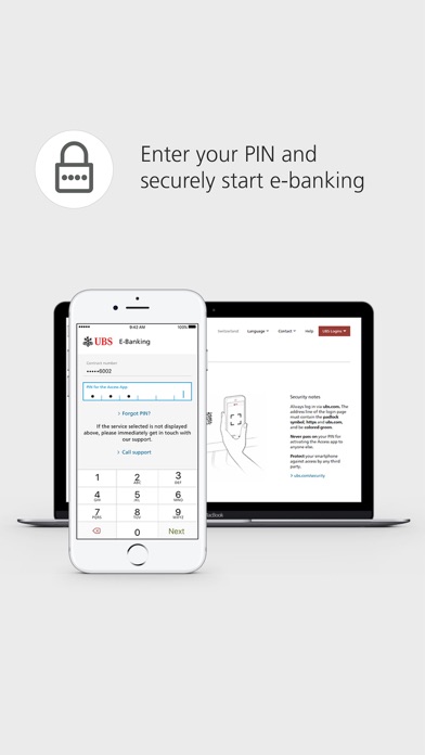 UBS Access – secure login screenshot 2