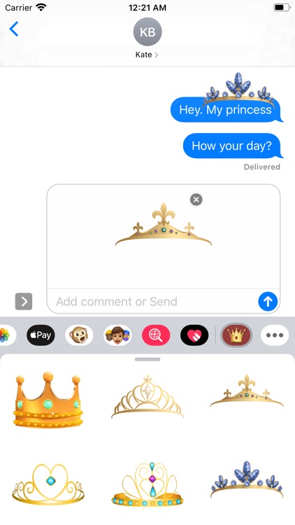 Your Highness Crown Stickers