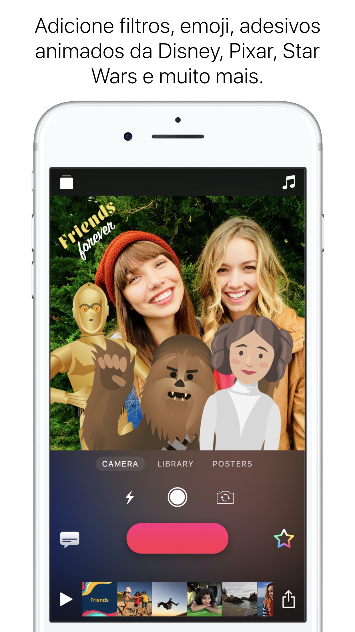 Screenshot do app Clips