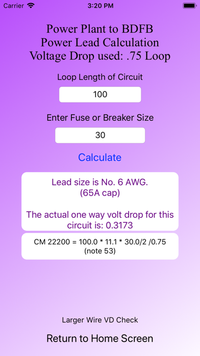 leaDCalc screenshot 2