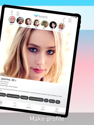 Screenshot 2 Butterfly Transgender Dating iphone
