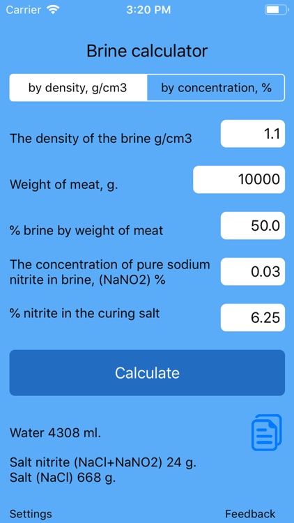 Nitrite Calc