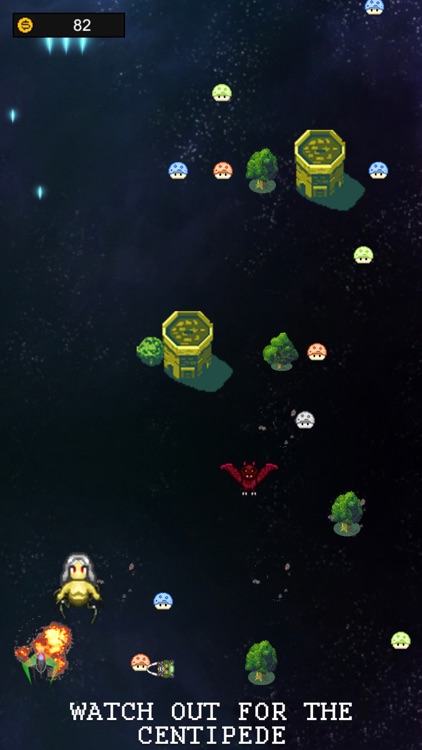 Retro Space Centipede Invaders screenshot-3