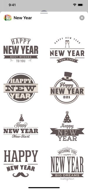 Happy New Year: Stickers(圖3)-速報App