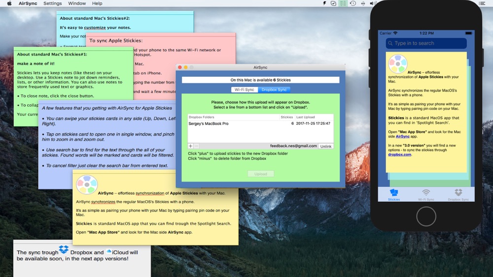AirSync your Stickies on the App Store