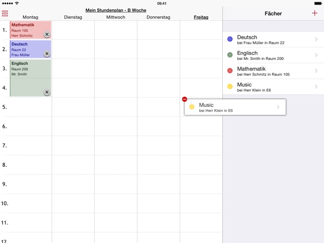 Stundenplan fürs iPad(圖2)-速報App