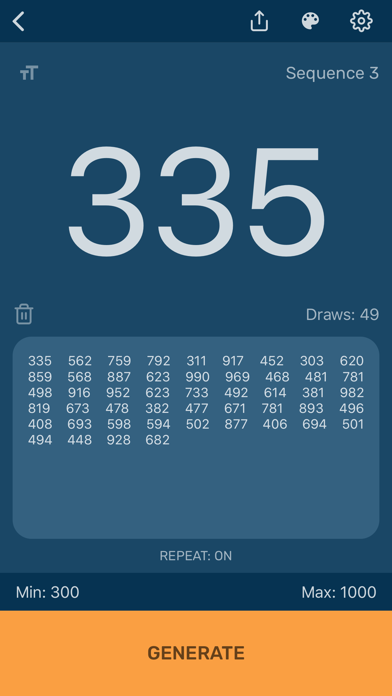 Random Number Generator App screenshot 3