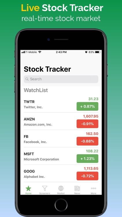 Stock Tracker - Stocks Market screenshot-0