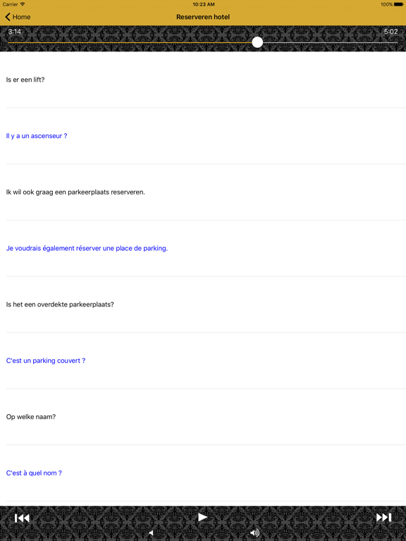 Screenshot #6 pour iFrans verblijven taaltrainer