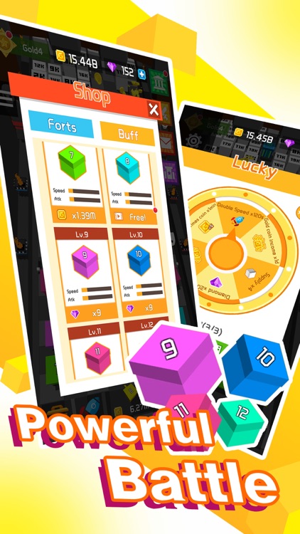 Cube Battle TD: Idle Games