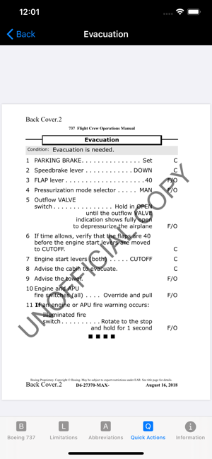 B737 Limitations Quick Actions(圖9)-速報App