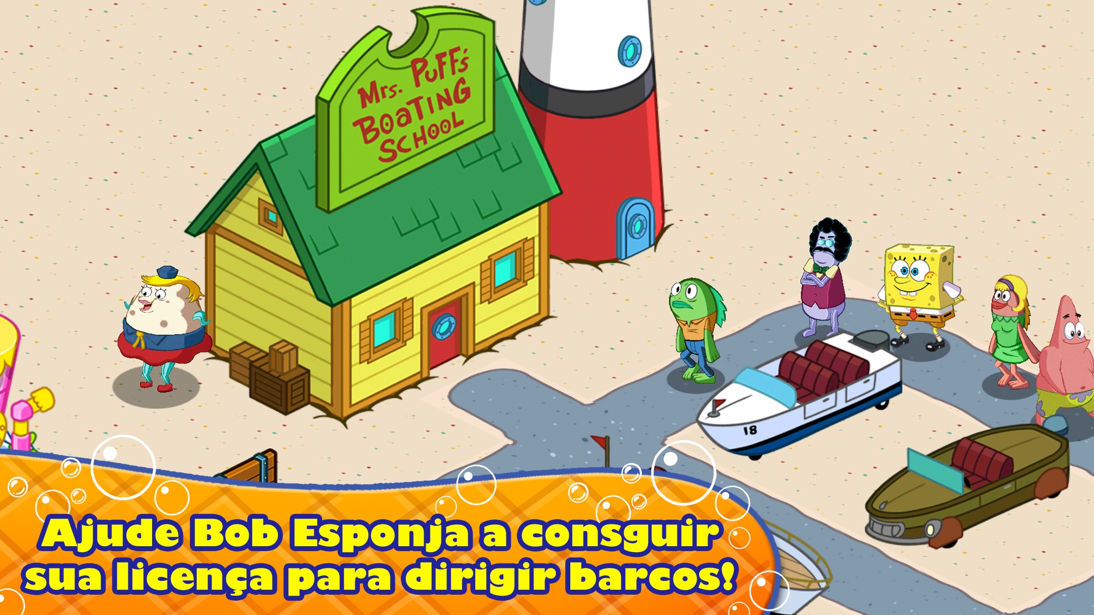 Screenshot do app Bob Esponja – Dono do Pedaço