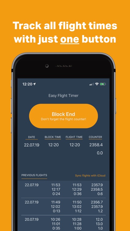 Easy Flight Timer