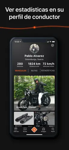Captura de Pantalla 7 Detecht-Aplicación de Moto GPS iphone